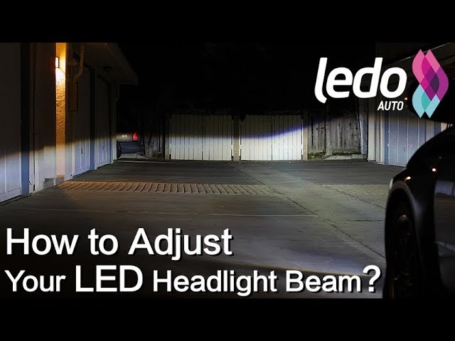 How to Aim and Adjust an LED Headlight Bulb Light Beam？